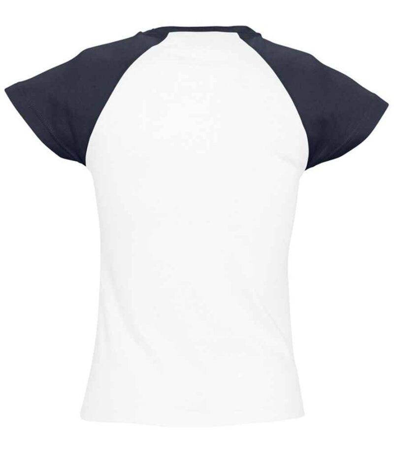 SOL'S Ladies Milky Contrast Baseball T-Shirt - Image 11