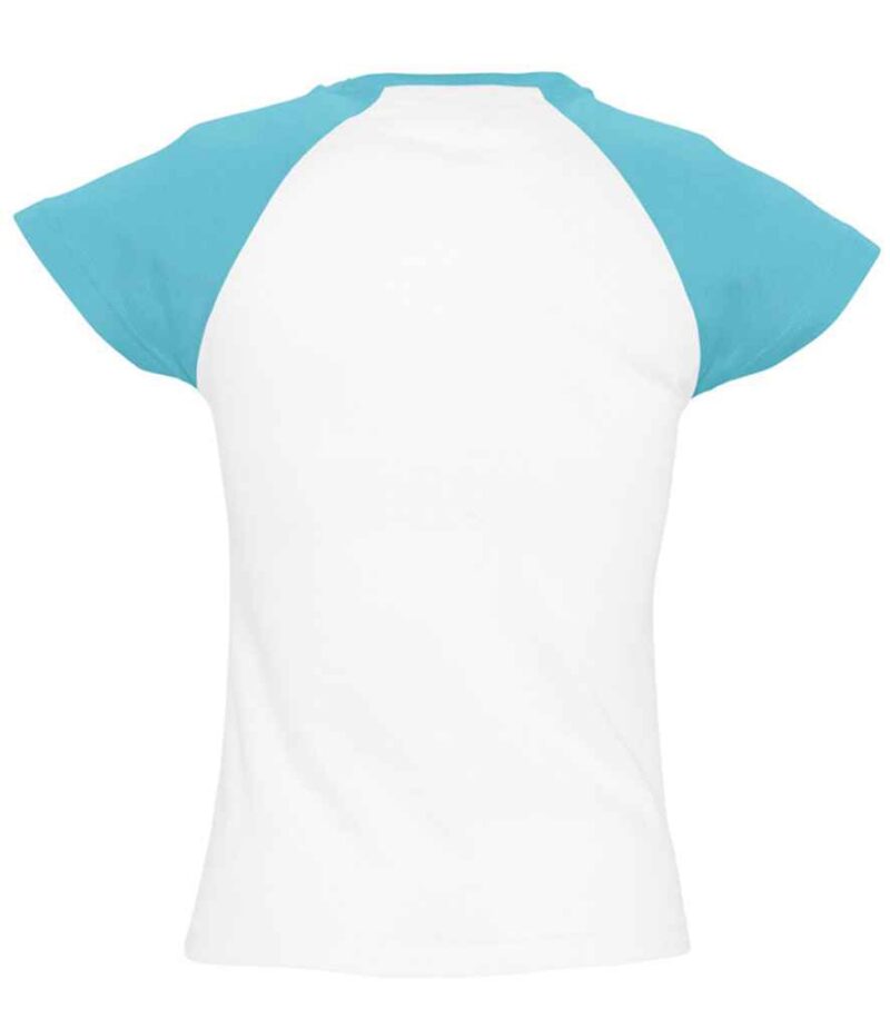 SOL'S Ladies Milky Contrast Baseball T-Shirt - Image 5