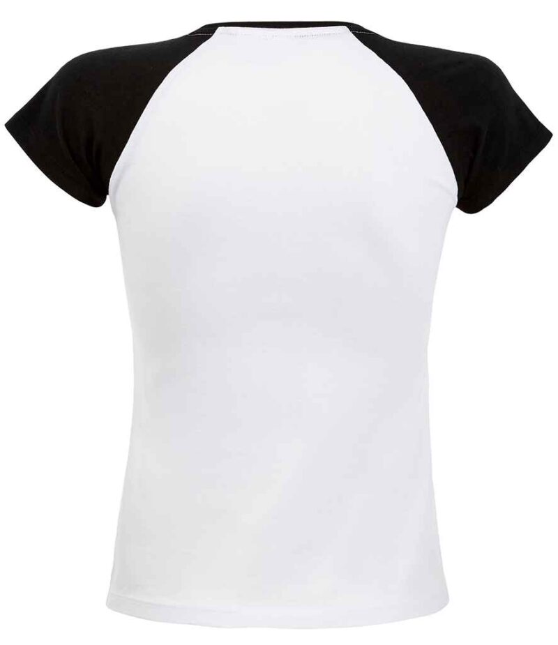 SOL'S Ladies Milky Contrast Baseball T-Shirt - Image 8