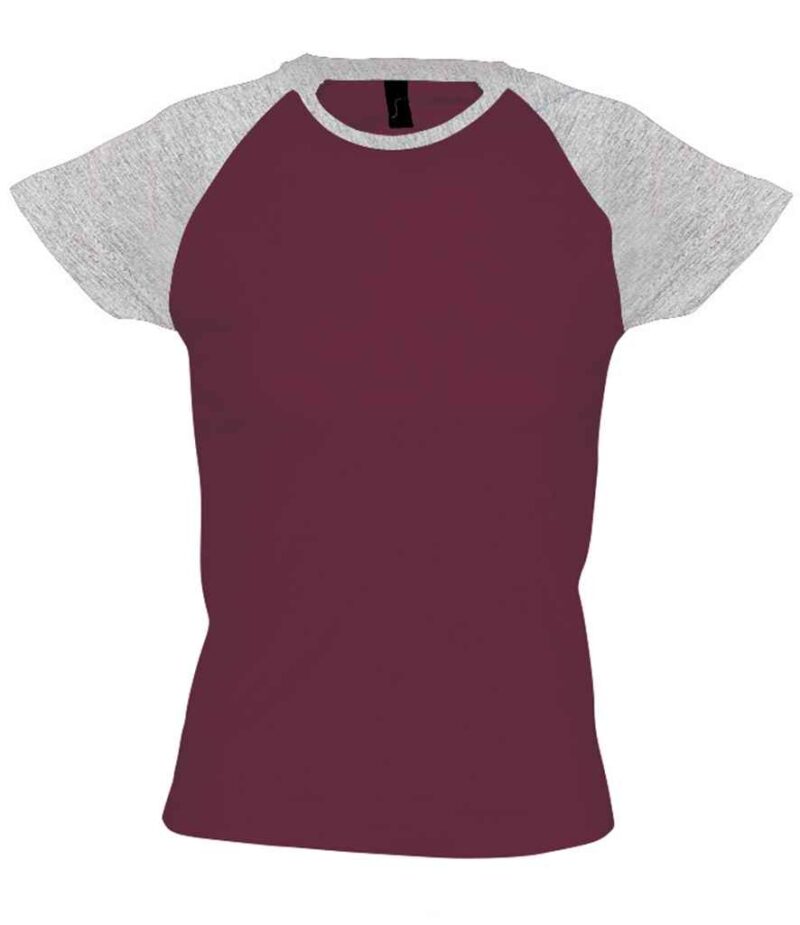 SOL'S Ladies Milky Contrast Baseball T-Shirt - Image 22