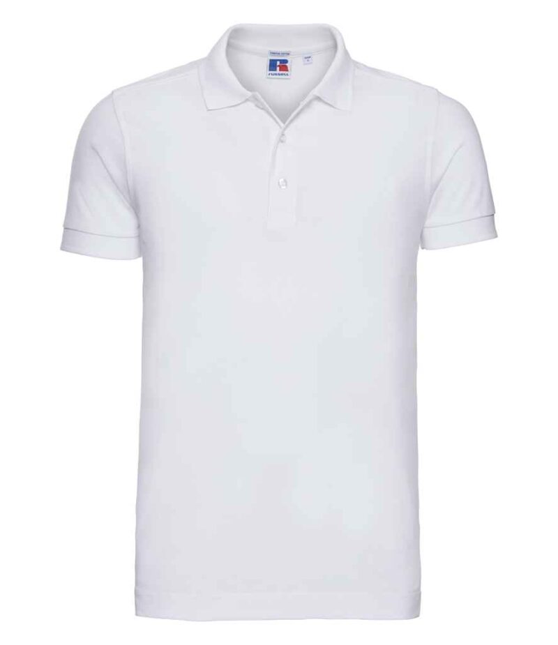 Russell Stretch Piqué Polo Shirt - Image 4