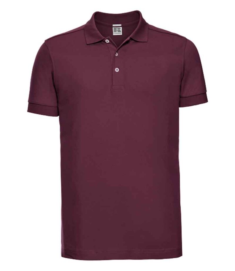 Russell Stretch Piqué Polo Shirt - Image 29