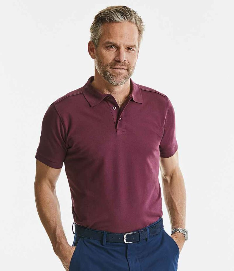 Russell Tailored Stretch Piqué Polo Shirt - Image 20