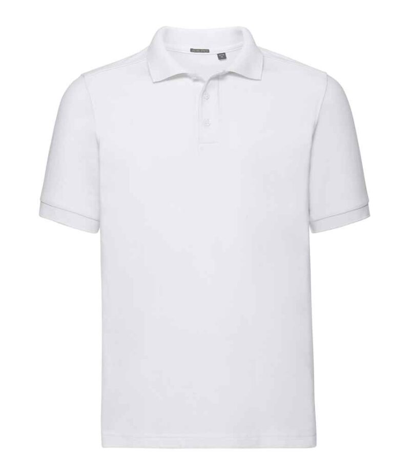 Russell Tailored Stretch Piqué Polo Shirt - Image 4