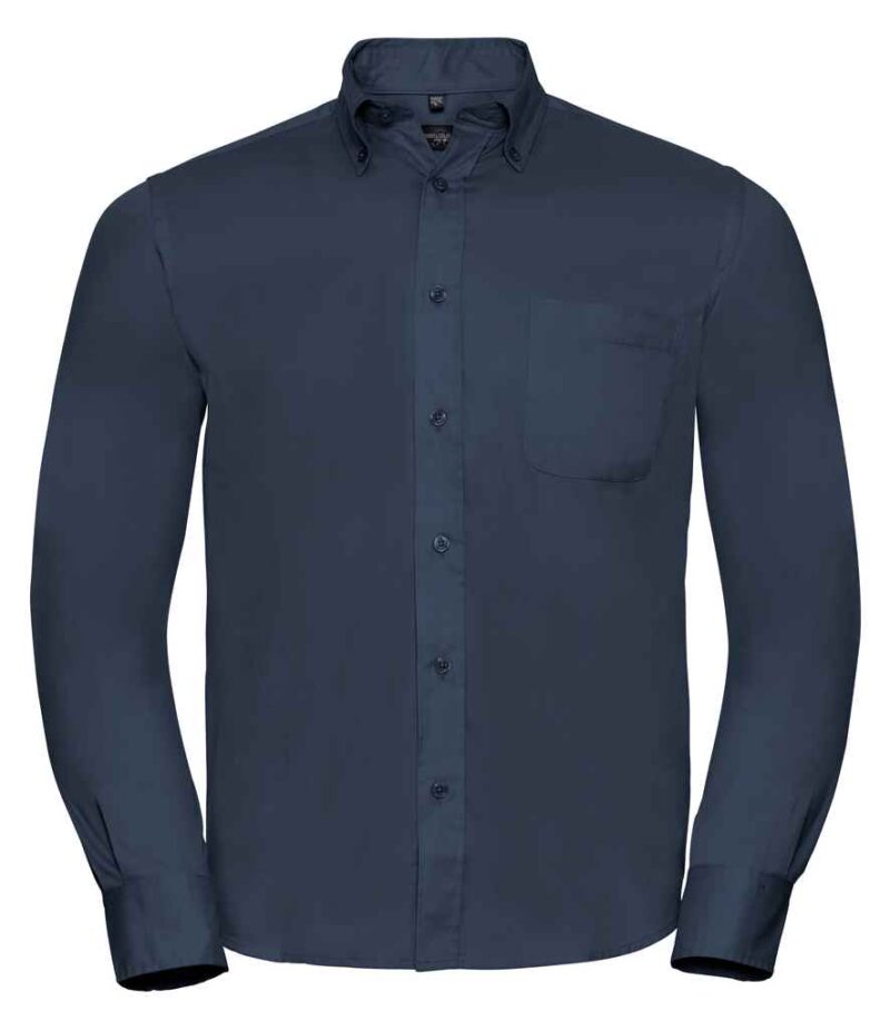 Russell Collection Long Sleeve Classic Twill Shirt - Image 10