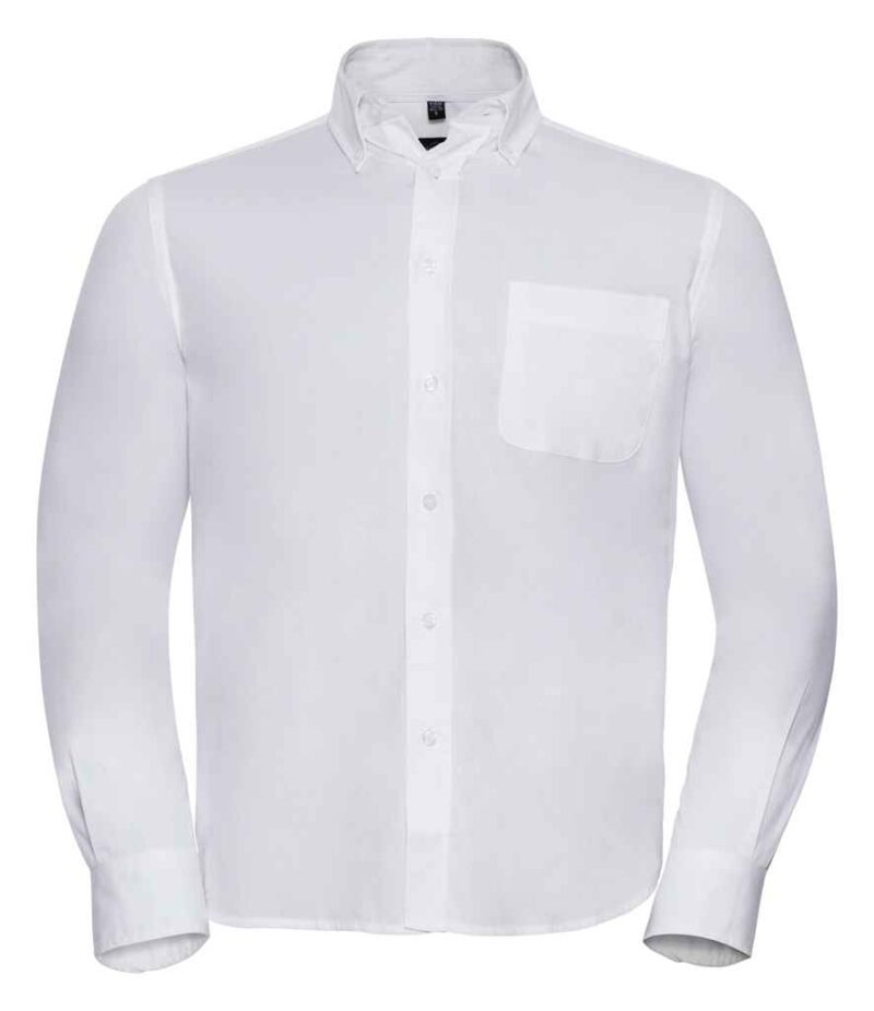 Russell Collection Long Sleeve Classic Twill Shirt - Image 4