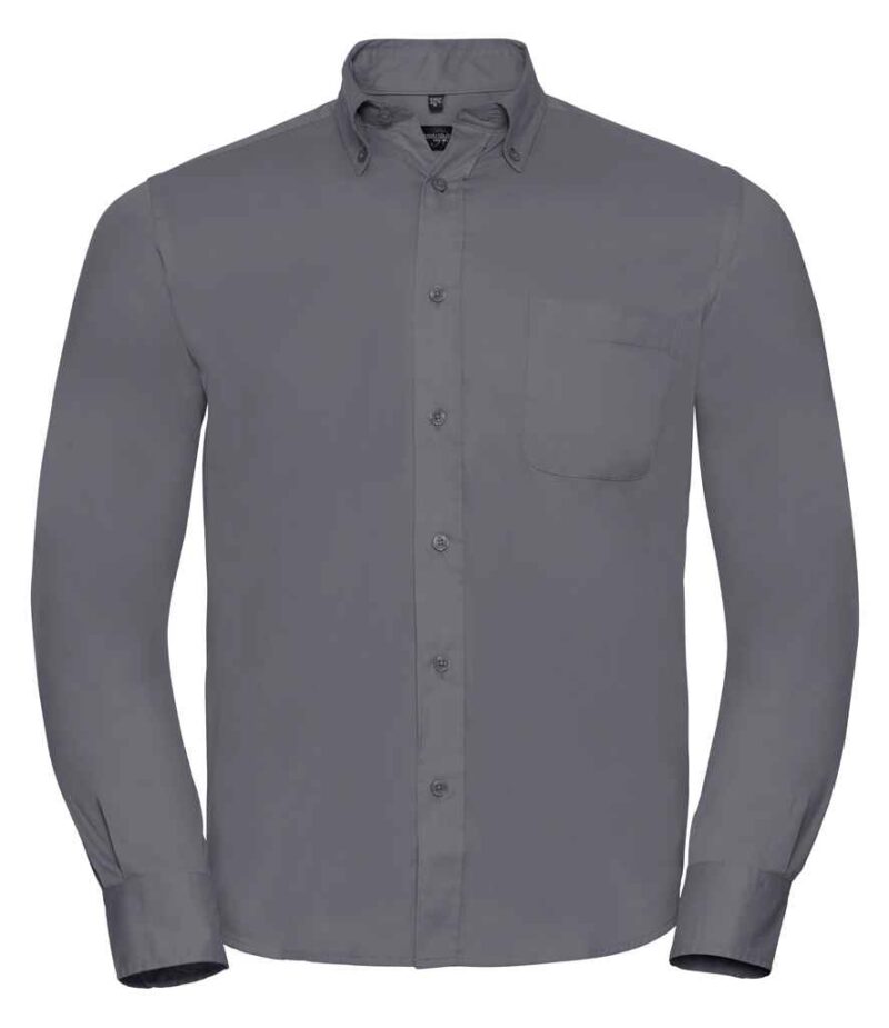 Russell Collection Long Sleeve Classic Twill Shirt - Image 13