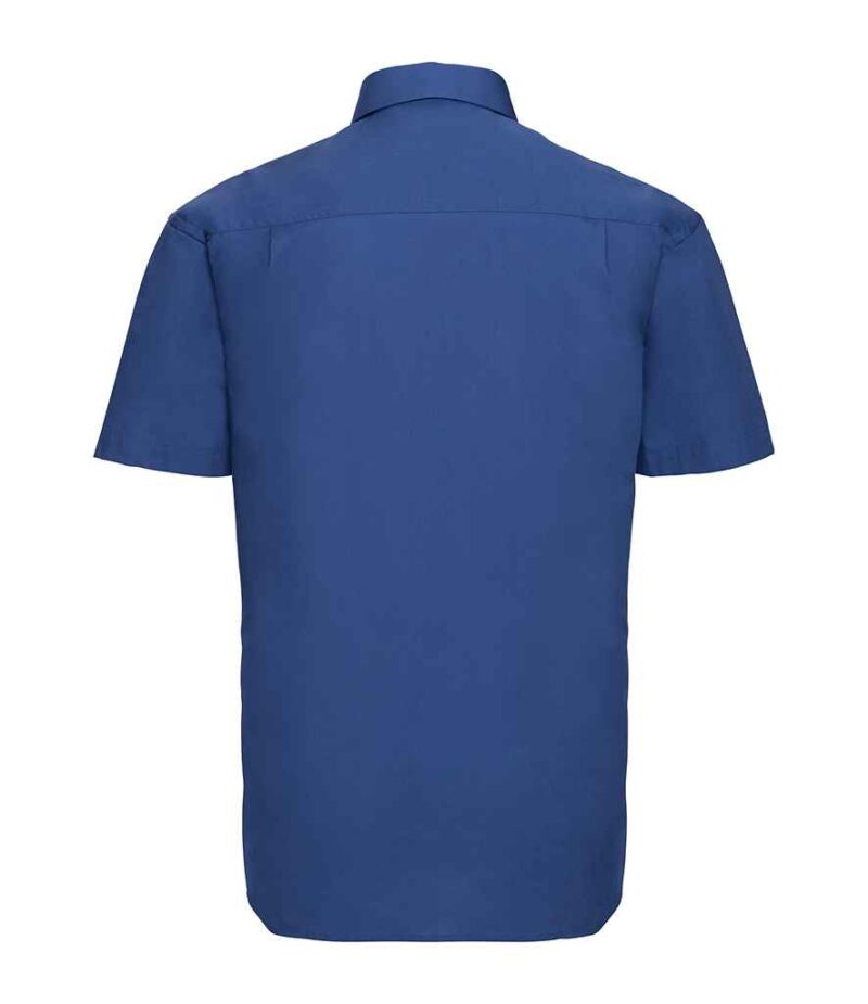 Russell Collection Short Sleeve Easy Care Cotton Poplin Shirt - Image 10