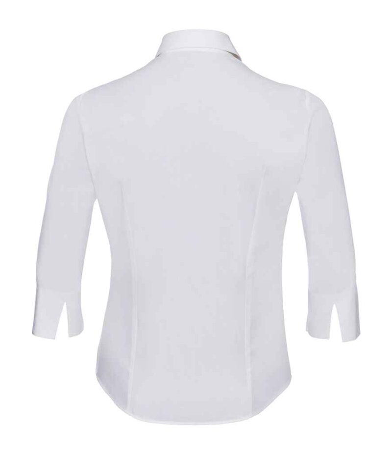 Russell Collection Ladies 3/4 Sleeve Easy Care Fitted Shirt - Image 5