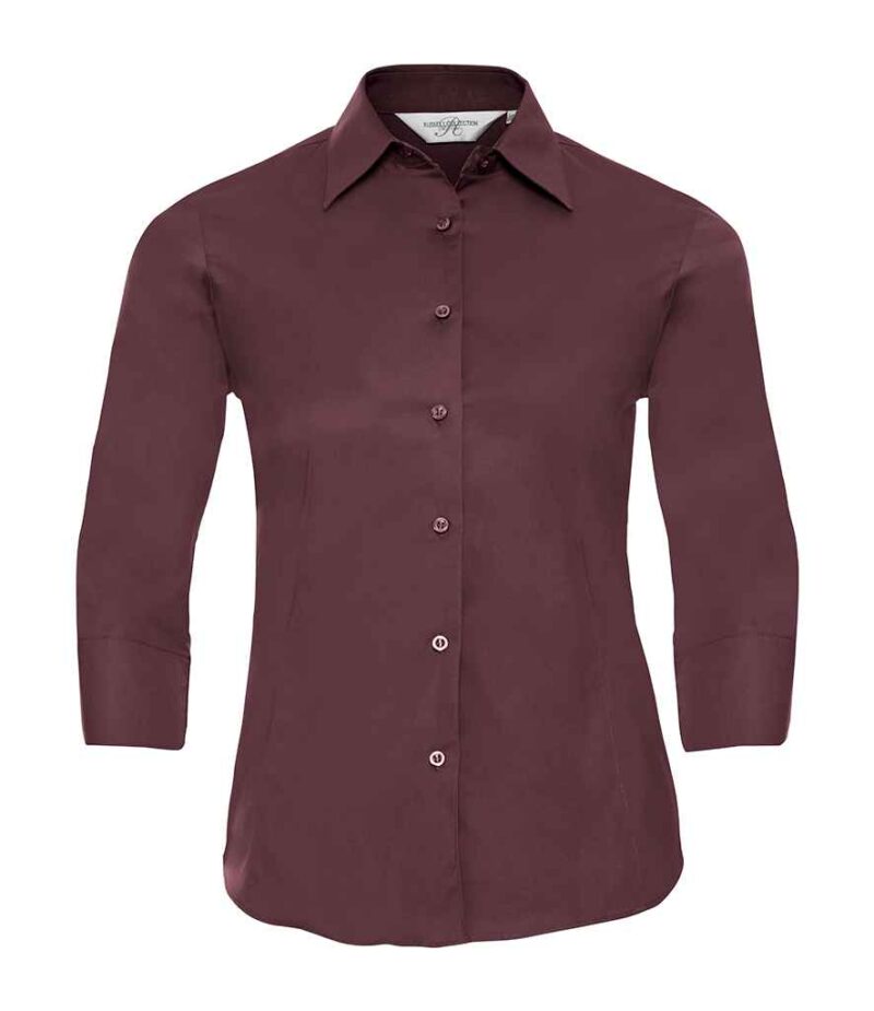 Russell Collection Ladies 3/4 Sleeve Easy Care Fitted Shirt - Image 9