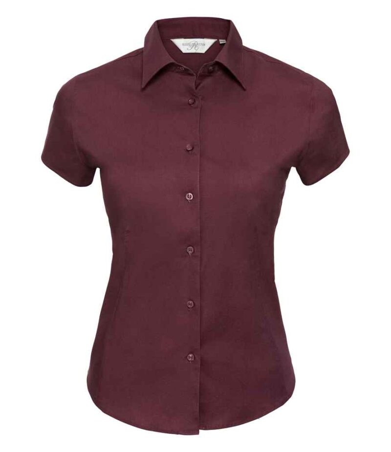 Russell Collection Ladies Short Sleeve Easy Care Fitted Shirt - Image 9