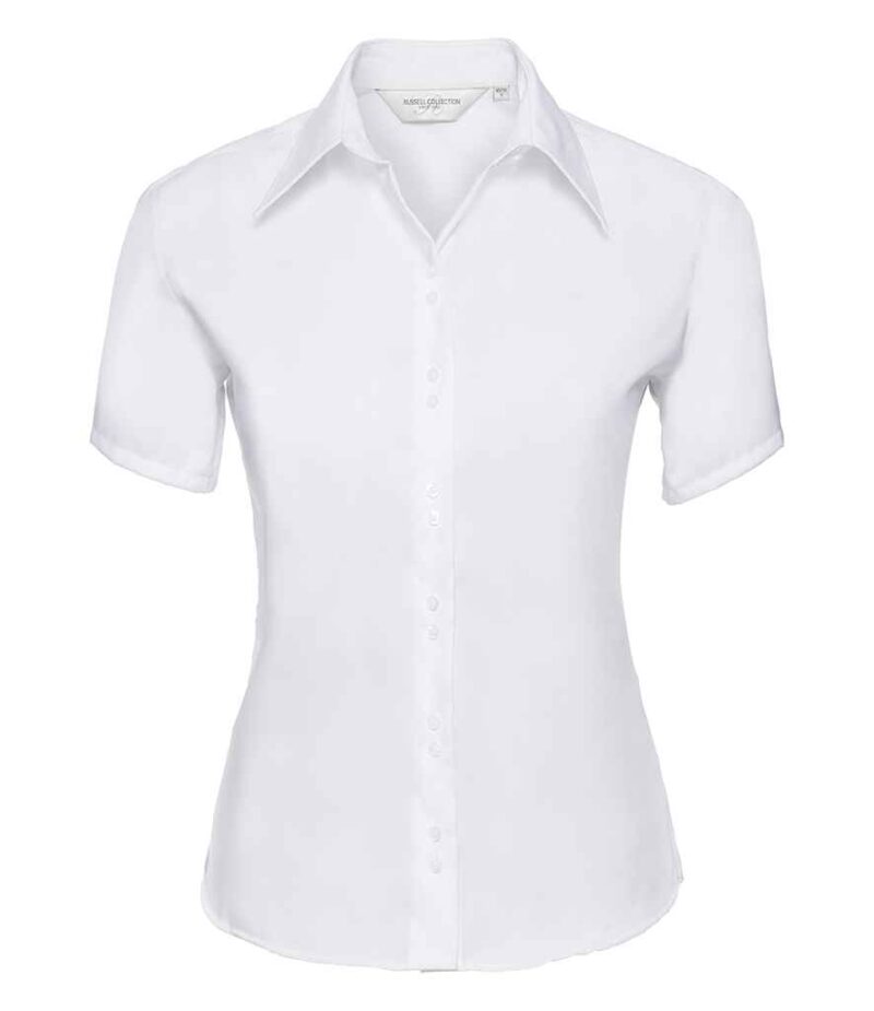 Russell Collection Ladies Short Sleeve Ultimate Non-Iron Shirt - Image 6