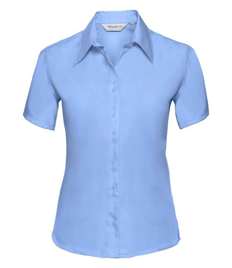 Russell Collection Ladies Short Sleeve Ultimate Non-Iron Shirt - Image 9