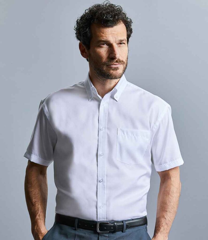 Russell Collection Short Sleeve Ultimate Non-Iron Shirt - Image 4