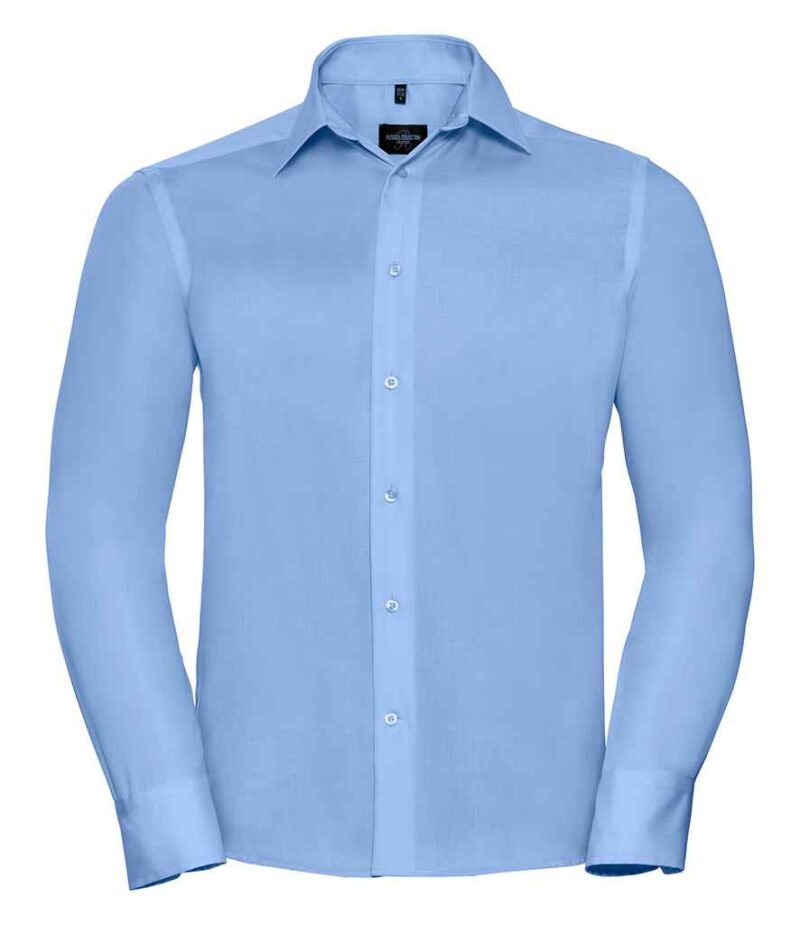 Russell Collection Long Sleeve Tailored Ultimate Non-Iron Shirt - Image 9