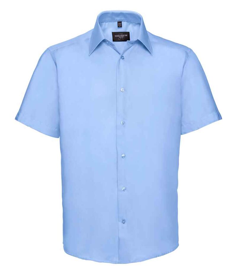 Russell Collection Short Sleeve Tailored Ultimate Non-Iron Shirt - Image 8