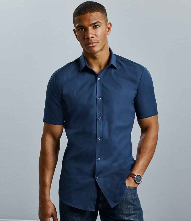 Russell Collection Ultimate Short Sleeve Stretch Shirt - Image 10