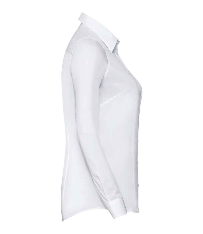 Russell Collection Ladies Long Sleeve Tailored Coolmax® Shirt - Image 4