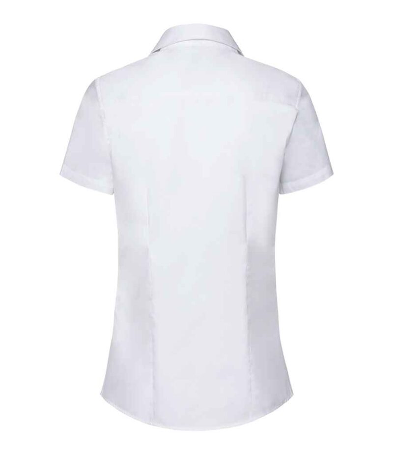 Russell Collection Ladies Short Sleeve Tailored Coolmax® Shirt - Image 4