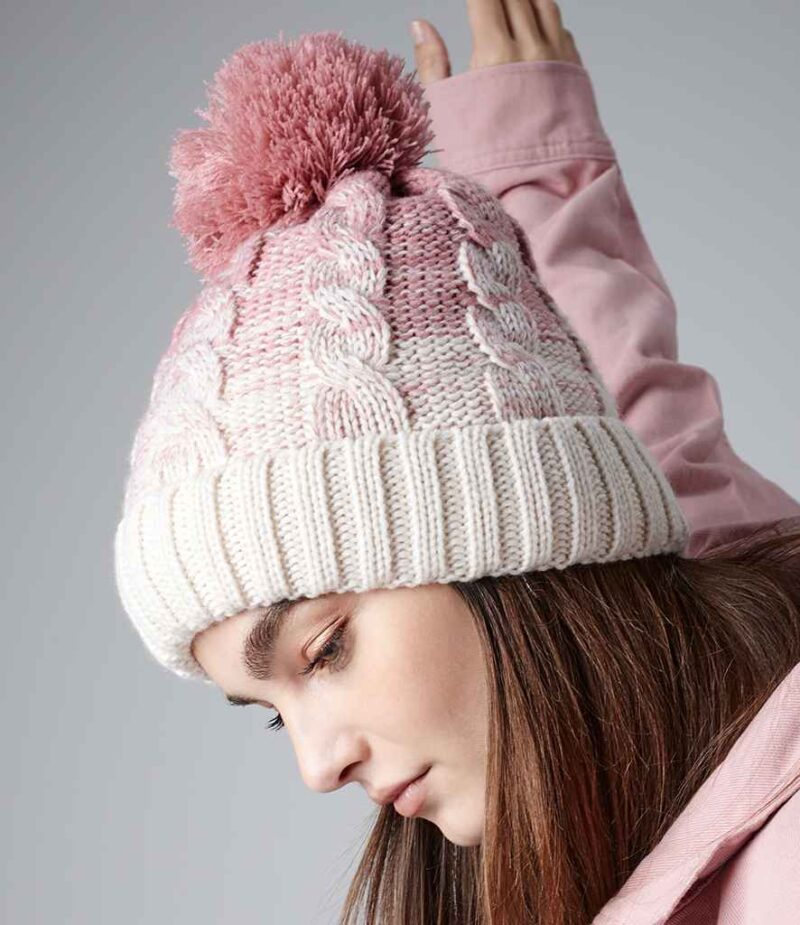 Beechfield Ombré Pom Pom Beanie - Image 4