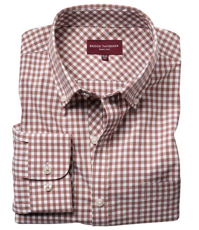 Brook Taverner Montana Gingham Long Sleeve Shirt - Image 3