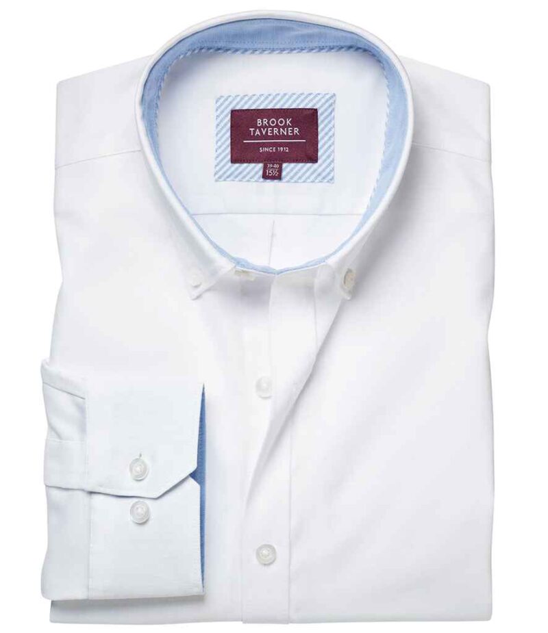 Brook Taverner Lawrence Long Shirt Stretch Oxford Shirt - Image 2