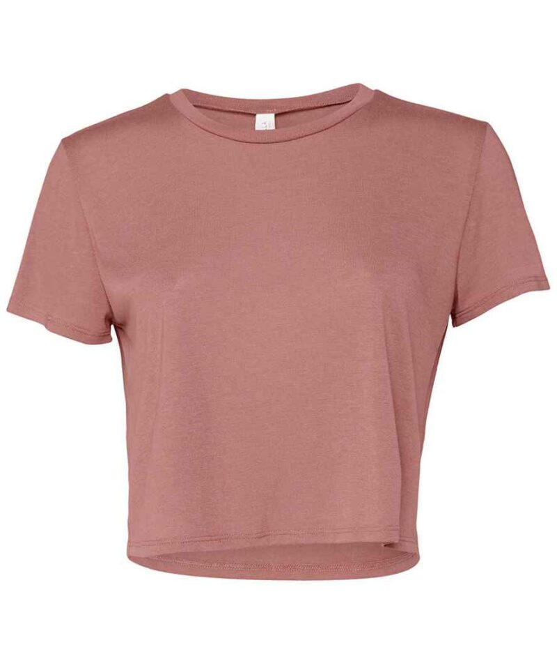 Bella Ladies Flowy Cropped T-Shirt - Image 17