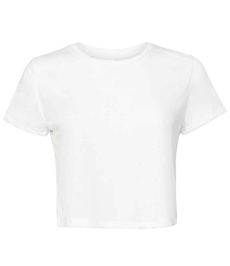 Bella Ladies Flowy Cropped T-Shirt - Image 5