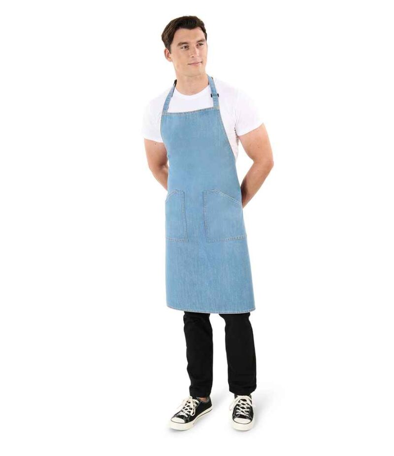 Brand Lab Denim Adjustable Bib Pocket Apron - Image 6