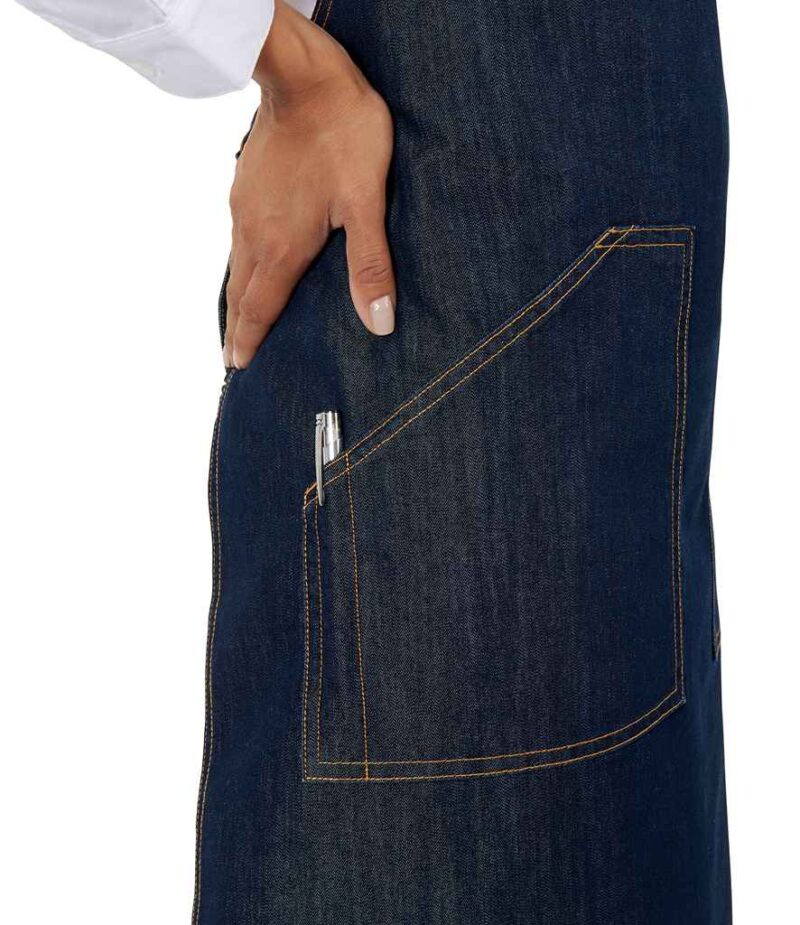 Brand Lab Denim Adjustable Bib Pocket Apron - Image 9