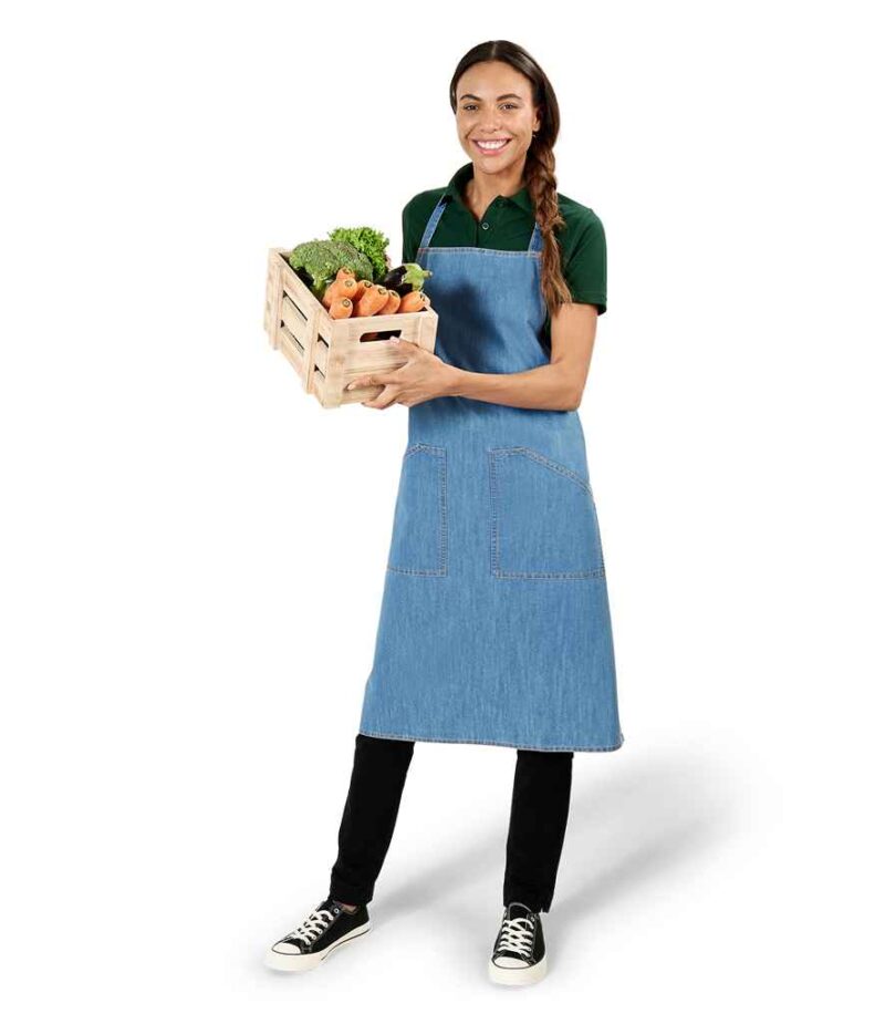 Brand Lab Denim Adjustable Bib Pocket Apron - Image 4