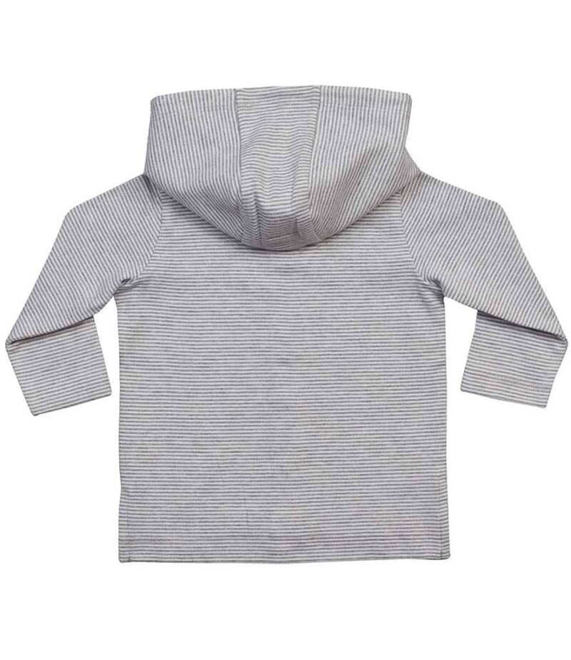 BabyBugz Baby Striped Hooded T-Shirt - Image 3