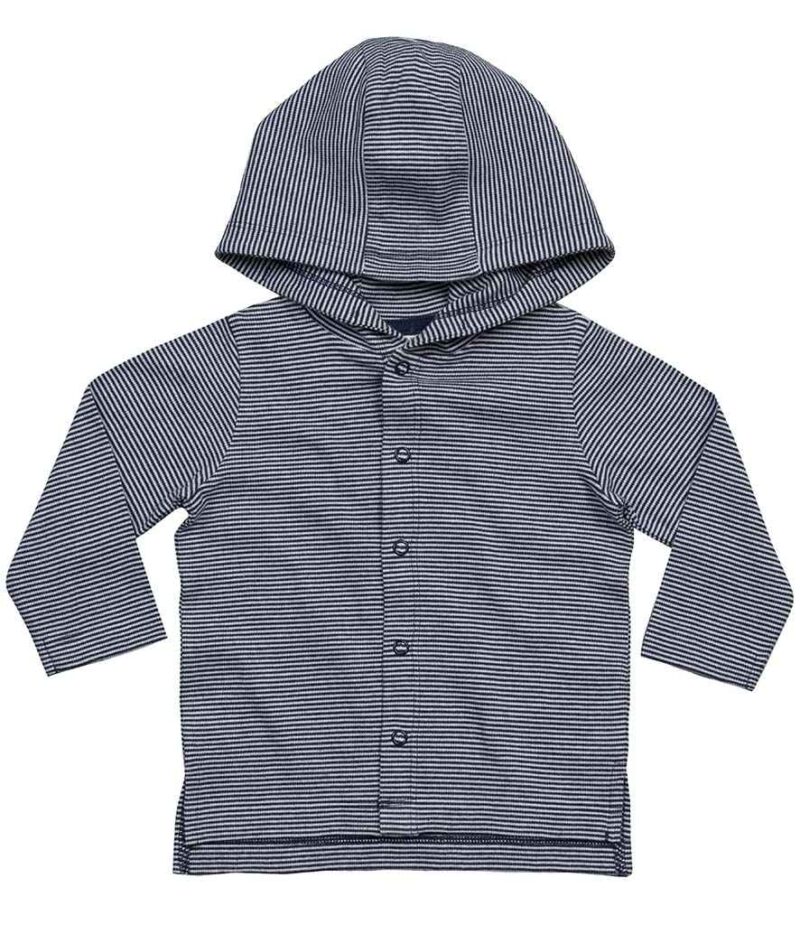 BabyBugz Baby Striped Hooded T-Shirt - Image 5