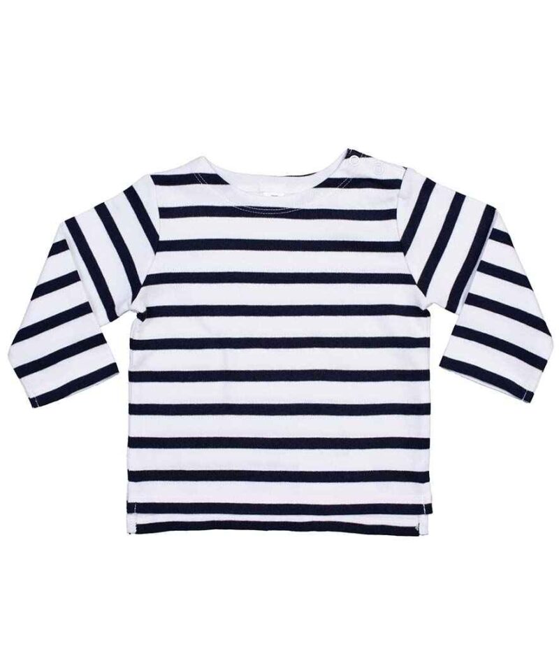 BabyBugz Baby Breton Long Sleeve T-Shirt - Image 2