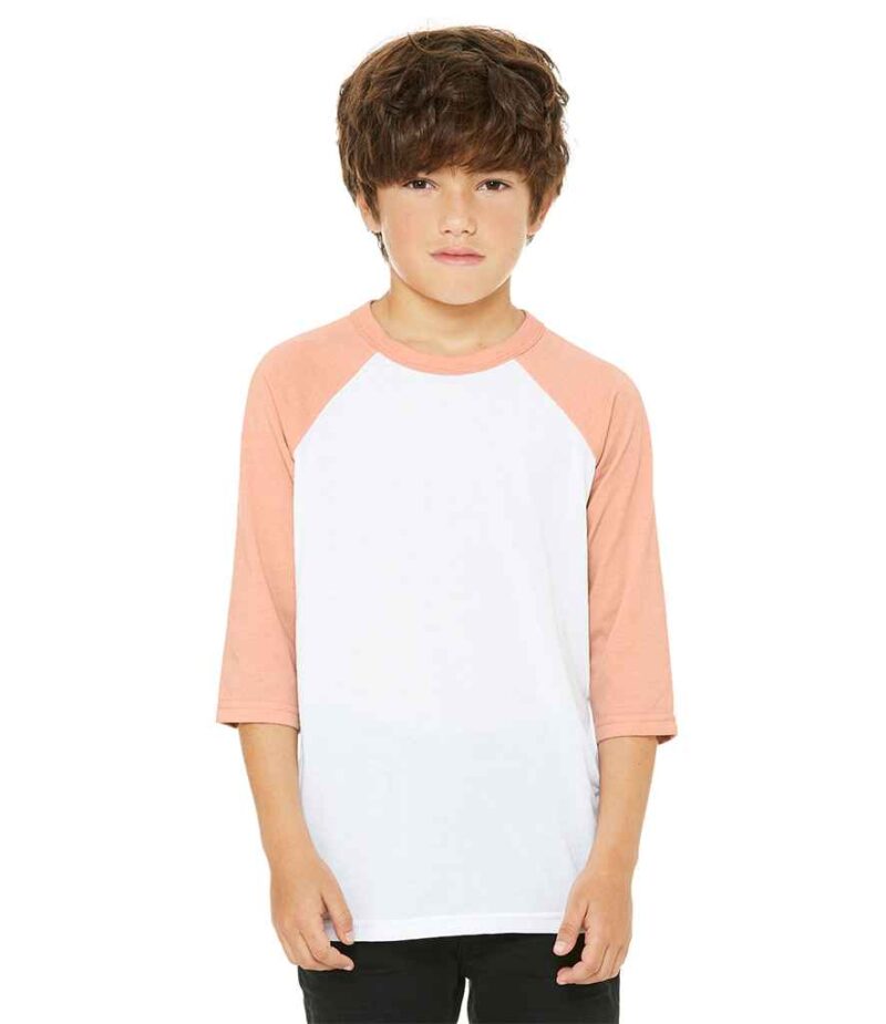 Canvas Youths 3/4 Sleeve Baseball T-Shirt - Image 10