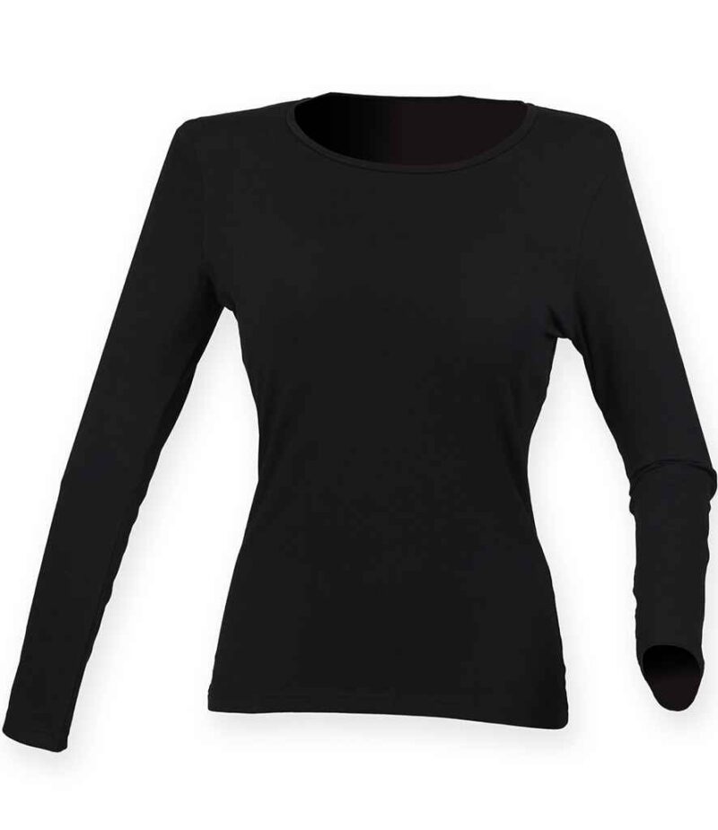 SF Ladies Feel Good Long Sleeve Stretch T-Shirt - Image 2