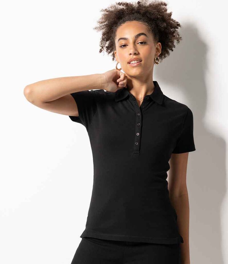 SF Ladies Stretch Piqué Polo Shirt - Image 2