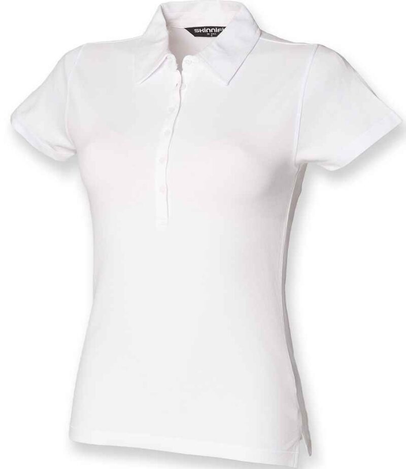 SF Ladies Stretch Piqué Polo Shirt - Image 4