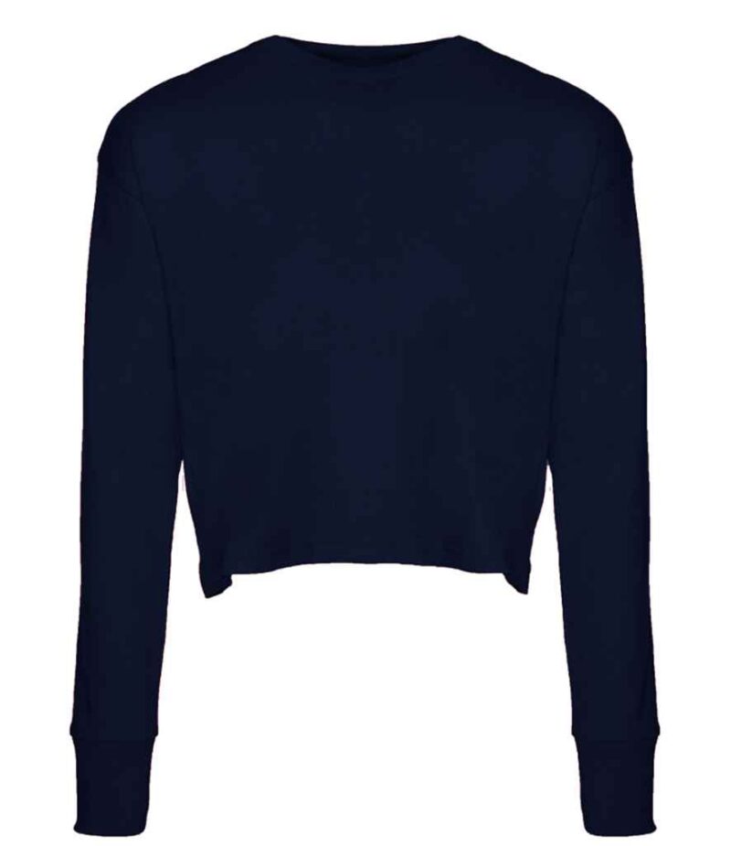 Next Level Apparel Ladies Long Sleeve Cropped T-Shirt - Image 3