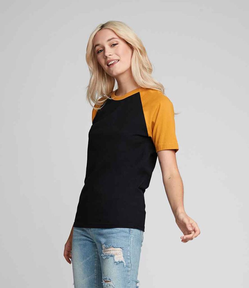 Next Level Apparel Unisex Contrast Cotton Raglan T-Shirt - Image 15