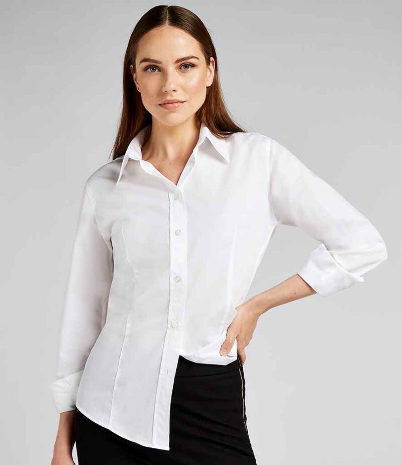 Kustom Kit Ladies Long Sleeve Classic Fit Workforce Shirt - Image 3