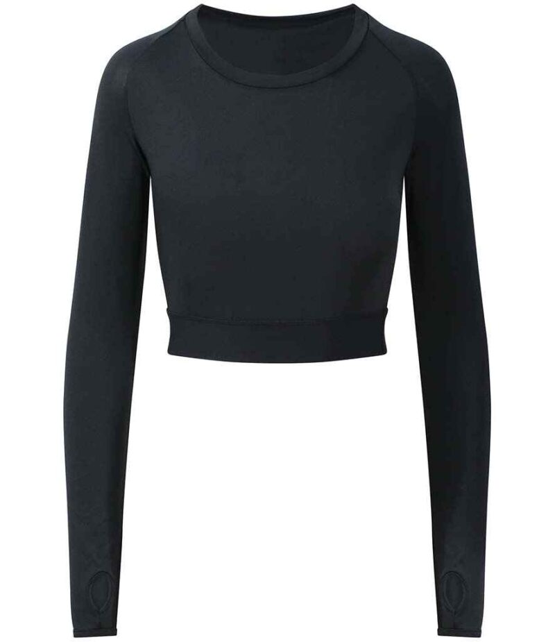 AWDis Ladies Cool Long Sleeve Crop Top - Image 3