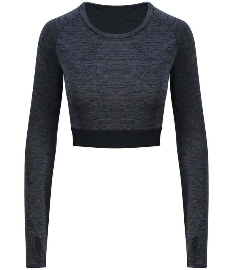 AWDis Ladies Cool Long Sleeve Crop Top - Image 5