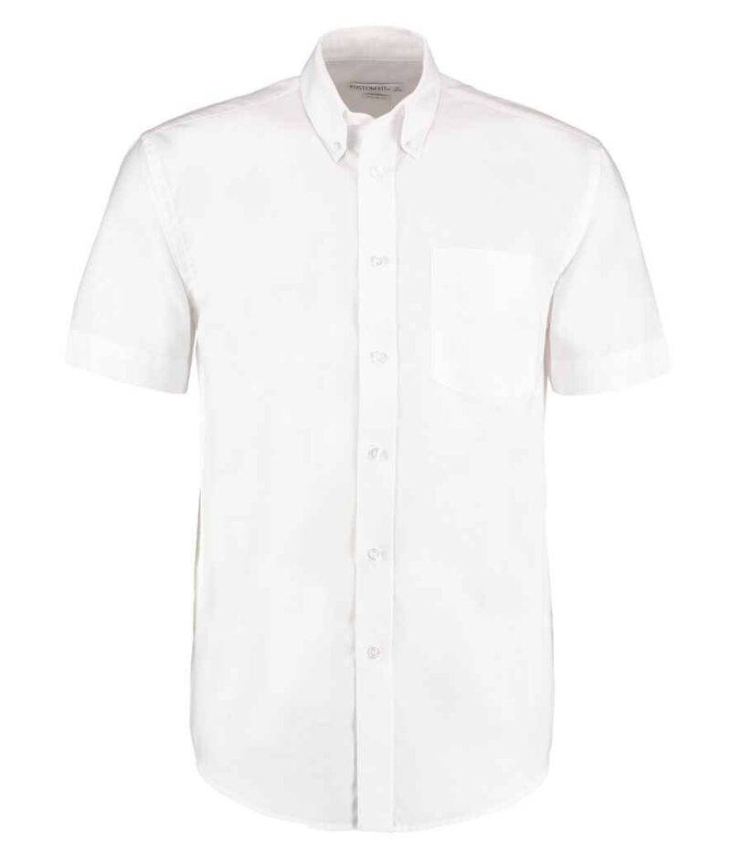 Kustom Kit Short Sleeve Classic Fit Workwear Oxford Shirt - Image 3