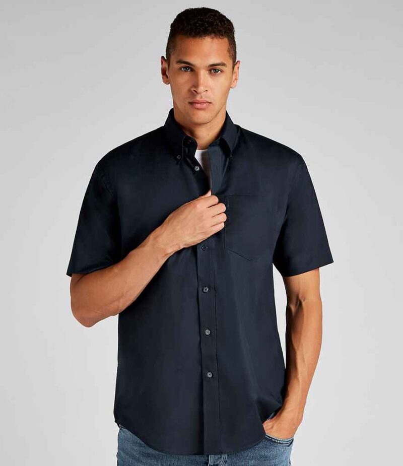 Kustom Kit Short Sleeve Classic Fit Workwear Oxford Shirt - Image 9