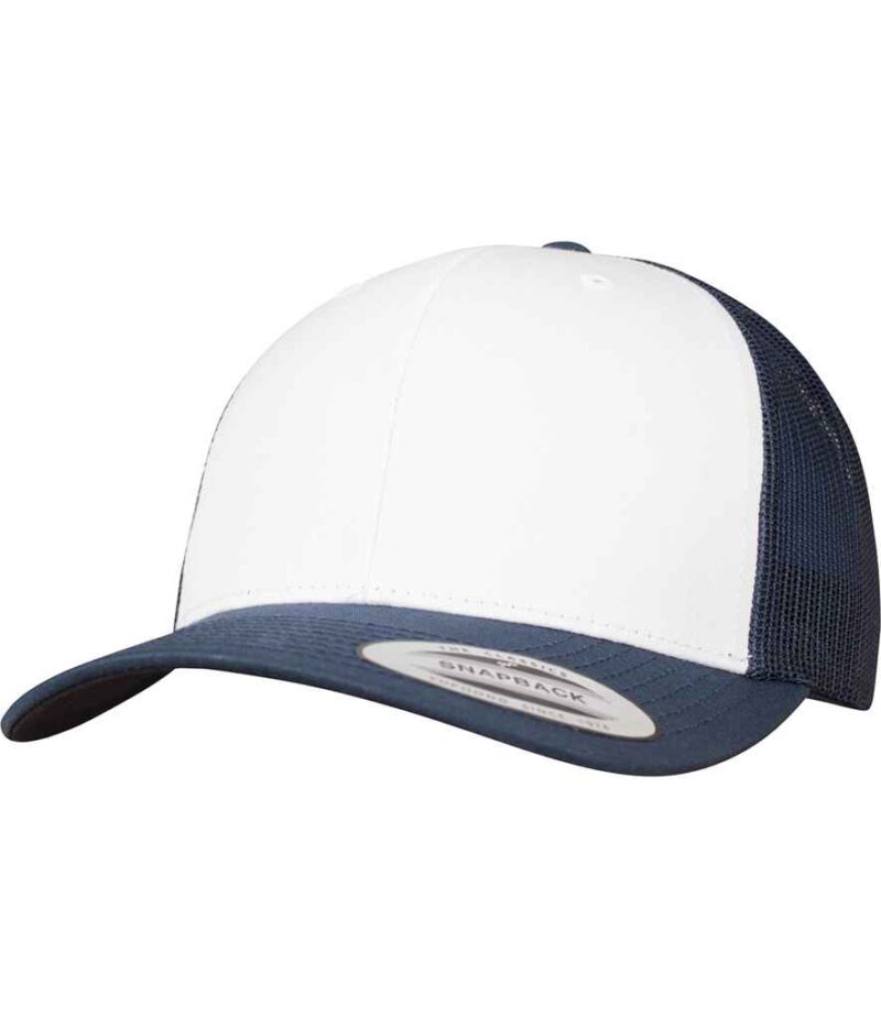 Flexfit Retro Coloured Front Trucker Cap - Image 5