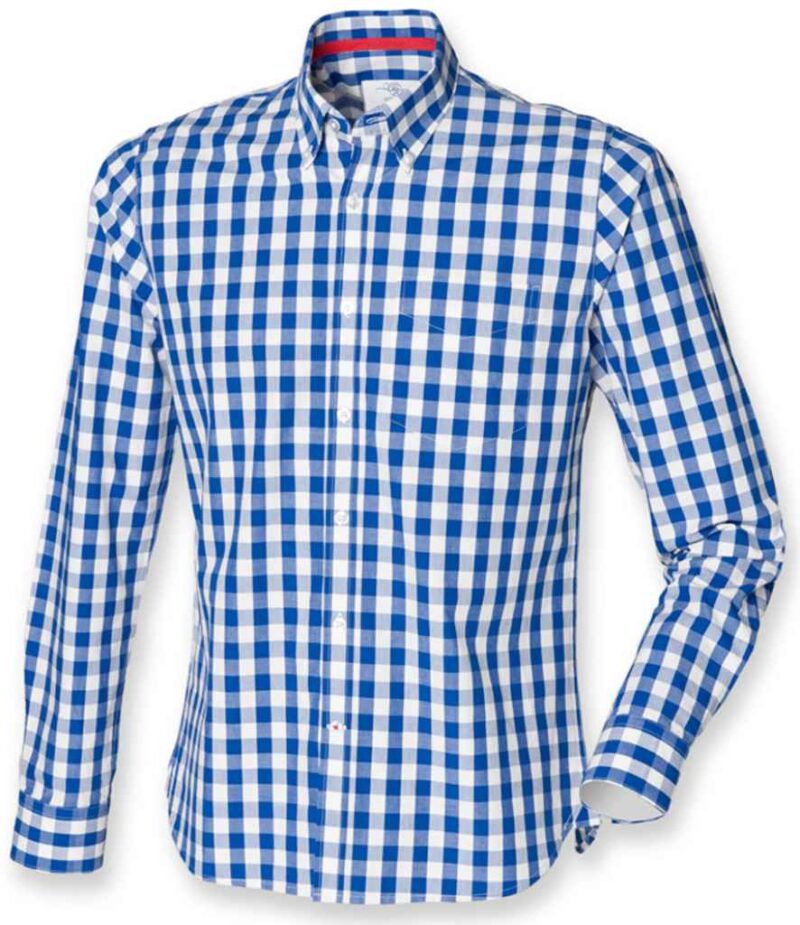 Front Row Long Sleeve Checked Cotton Shirt - Image 2