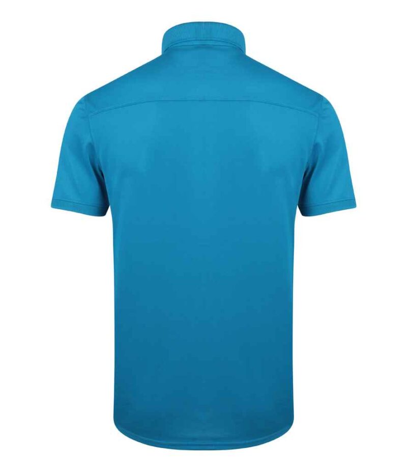 Henbury Slim Fit Stretch Microfine Piqué Polo Shirt - Image 17