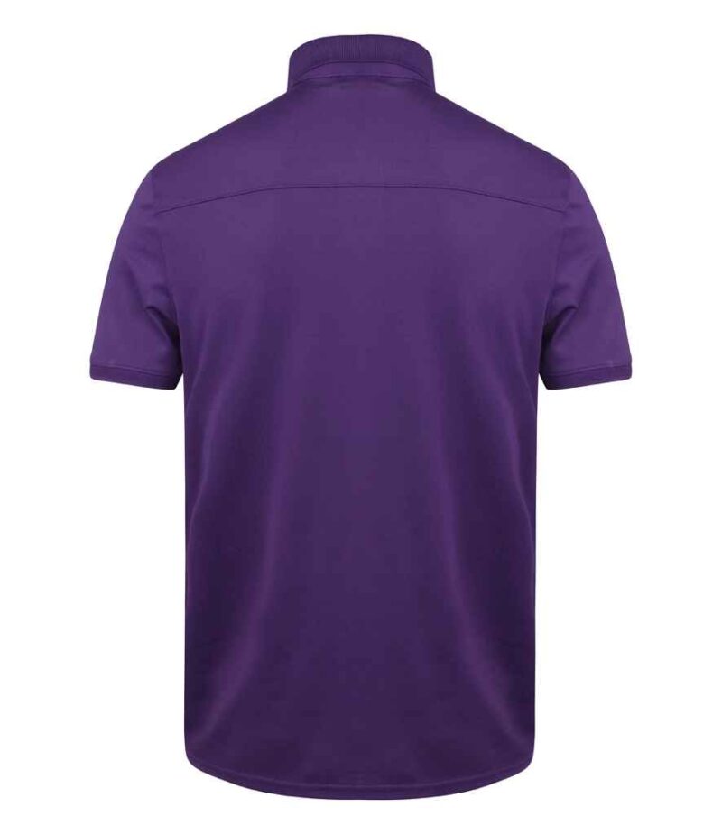 Henbury Slim Fit Stretch Microfine Piqué Polo Shirt - Image 23