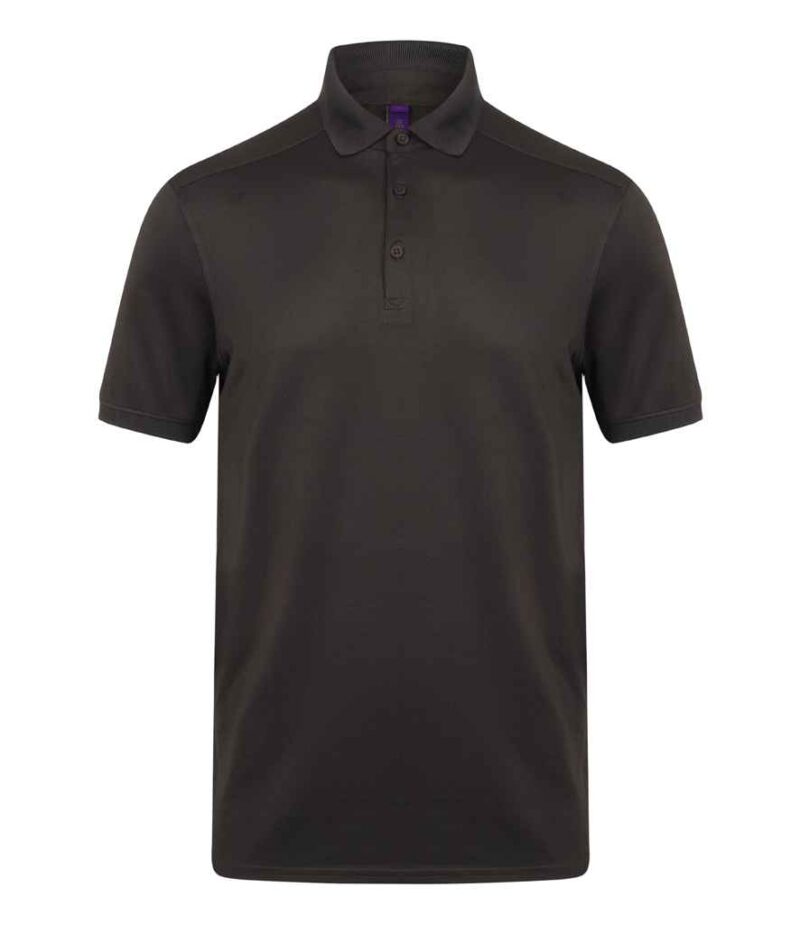 Henbury Slim Fit Stretch Microfine Piqué Polo Shirt - Image 29